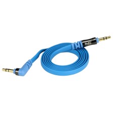 Scosche 3 Feet Tangle-free 3.5mm Audio Cable 24k Gold Plated Jack - Blue Scosche 3 Feet Tangle-free 3.5mm Audio Cable 24k Gold Plated Jack - Blue