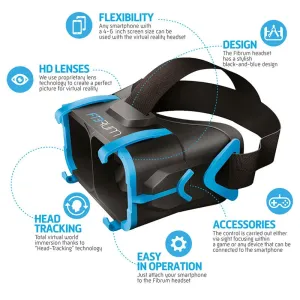 Fibrum Pro Portable Virtual Reality Kit For 4 To 6 Inches Screen Smartphones