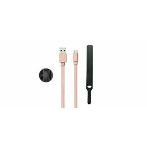 Blackweb Micro Usb Sync And Charge  6ft, Pink Cable With Cable Management