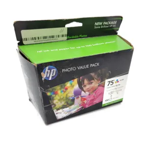 Hp Cg501an 75 Tri-color Ink Cartridge, Photo Value Pack Best To Use October 2011