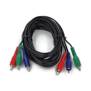 Onn 12ft 3 RCA Component Video Cable YPbPr Nickel-Plated Connectors - Open Box