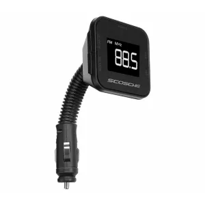 Scosche Digital FM Stereo Transmitter Audio FMTD3A Back Lit Display Flex-Neck