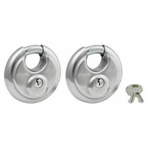 Master Lock 2-3/4 Wide Stainless Steel Shrouded Padlock Silver