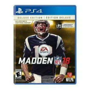 Madden NFL 18 DELUXE Edition: Playstation 4 PS4 ESRB E NFLPA LONGSHOT
