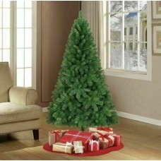 Holiday Time Unlit 6.5 FEET Jackson Spruce Green Artificial Christmas Tree Holiday Time Unlit 6.5 FEET Jackson Spruce Green Artificial Christmas Tree