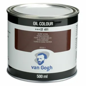 Van Gogh Oil Color 500ml Can Burnt Sienna 411