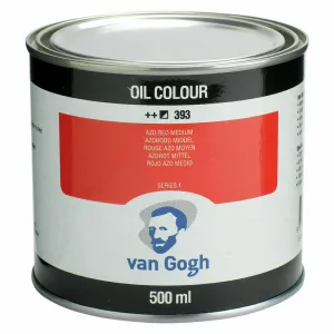 Van Gogh Oil Color 500ml Can Azo Red Medium 393