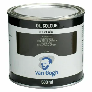 Van Gogh Oil Color 500ml Can Raw Umber 408