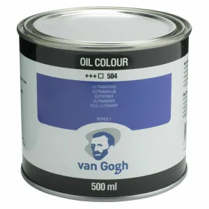 Van Gogh Oil Color 500ml Can Ultramarine 504
