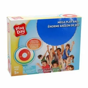 Play Day Ginormous Mega Play Ball  Ready For Outdoor Play Supersized 34 In Blue