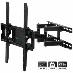 Ollieroo Full Motion Articulating Tv Wall Mount For Most 26-55 Inch Tv 99Lbs