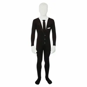 Boys Pretend Play Dress Up Haunter Tuxedo Morphsuit Halloween Costume XL
