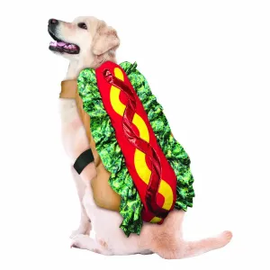 Hot Dog Dress Up Funny Pet Costume Halloween Party Outfit Clothes Sausage Large