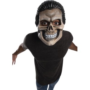 Rubies Revolutionary Reaper Mask - Halloween Costume Accessory, PVC, Black/White