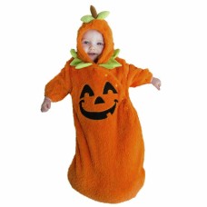 Halloween Pumpkin Pie Bunting Costume 0-6 Months - Brand New - Unisex - Orange Halloween Pumpkin Pie Bunting Costume 0-6 Months - Brand New - Unisex - Orange