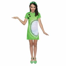 Halloween Girls Kiwi Costume Short Sleeve Dress With Headband Onesize Fits All Halloween Girls Kiwi Costume Short Sleeve Dress With Headband Onesize Fits All