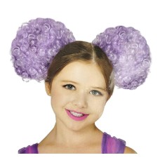 Halloween Pompom Candy Clown Wig Child One Size 8+ Costume Accessory Purple Halloween Pompom Candy Clown Wig Child One Size 8+ Costume Accessory Purple