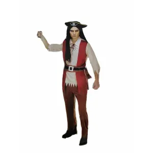 Partyholic Man Cruel Seas Captain Costume Halloween Large (36-38)