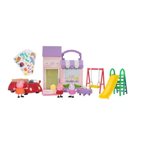Peppa Pig Peppa's Day Activities Playset Includes 3 Figures & Peppa's Red Car!