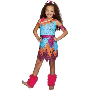 Stone Age Sweetie Girls Kids Halloween Costume Dreamgirl Large 10-12