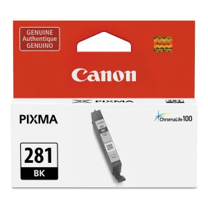 Genuine Oem Canon Pixma Cli-281 5.6ml 281 Black Single Ink Tank Chromalife 100
