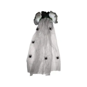 Halloween Dress Up Adult Gothic Veil Black And White One Size Fits All
