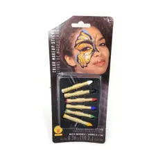 6 Color Halloween Make-up Sticks Water Washable Rubie's Halloween