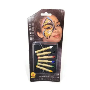 6 Color Halloween Make-up Sticks Water Washable Rubie's Halloween