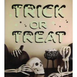Wall Art Trick Or Treat Glow In The Dark Stickers 27 In X 13 In