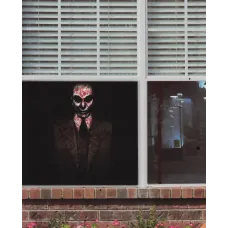  Window Cover Bloody Men In The Dark 18 In X 18 In Way To Celebrate Halloween