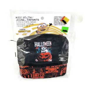 Mad Engine 2 Pack Of Minions Halloween Face Mask Pocket Filter For Kids 