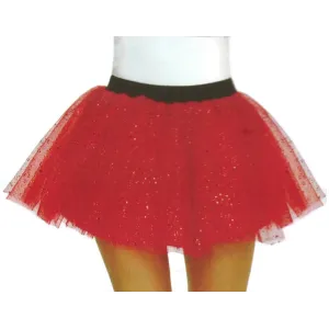 Way To Celebrate Red Glitter Tutu For Kids Halloween Girl One-size Fits Most 