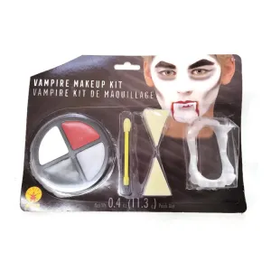 Rubie's Vampire Makeup Kit With Teeth Halloween Accessory For Children Of 8+yrs