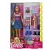 Barbie Fashionista With 11 Different Accessories Includes Doll Shoes Bags & More