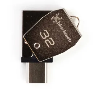 Blackweb Dual Usb 2.0 + Usb Type - C 32 Gb T250 Silver