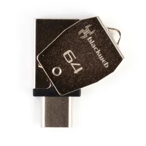 Blackweb Dual Usb 2.0 + Usb Type - C 64 Gb T250 Sylver
