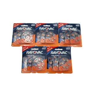 90 Units Rayovac L13za-18zmb Type 13 Hearing Aid Batteries 1.45v Zinc Dec 2020