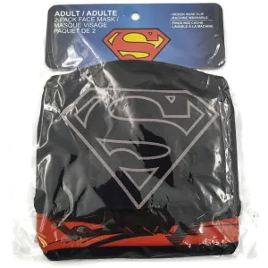 2 Pack Adult Face Mask Superman Machine Washable 96% Cotton 4% Spandex
