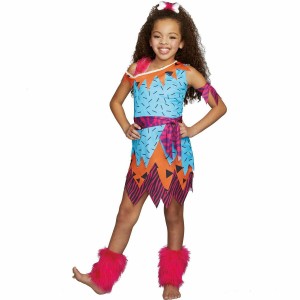 Stone Age Sweetie Girls Kids Halloween Costume Dreamgirl Small 4-6