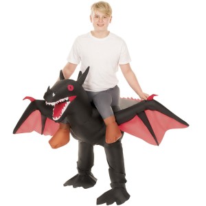 Morphcostumes Child Unisex Dragon Ride On Inflatable Costume One Size Fits All