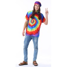 Halloween Peace And Love Psychedelic Hippie Costume Large 36-38 Halloween Peace And Love Psychedelic Hippie Costume Large 36-38