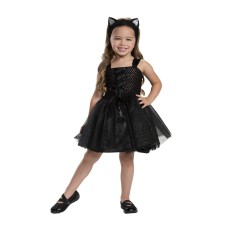 Palamon Halloween Girls Toddlers' Kitty Cat Costume With Headpiece Size 2t Palamon Halloween Girls Toddlers' Kitty Cat Costume With Headpiece Size 2t