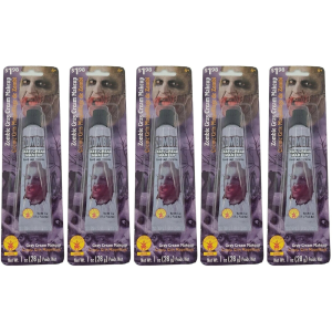 Lot Of 5 Rubie's Zombie Gray Cream Makeup Water Washable 1 Oz Total Of 5 Oz