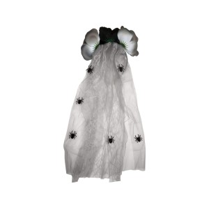 Halloween Dress Up Adult Gothic Veil Black And White One Size Fits All