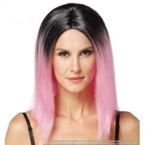 Pink And Ombre Adult Wig One Size Fits All Halloween Costume Age 14+