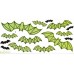 Halloween Bat Decor Glow In The Dark Wall Art Self-adhesive Stickers Halloween Bat Decor Glow In The Dark Wall Art Self-adhesive Stickers