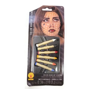 6 Color Halloween Make-up Sticks Wather Washable Rubie's Halloween