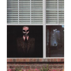  Window Cover Bloody Men In The Dark 18 In X 18 In Way To Celebrate Halloween
