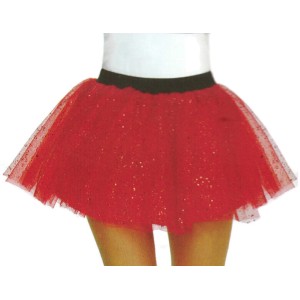 Way To Celebrate Red Glitter Tutu For Kids Halloween Girl One-size Fits Most 