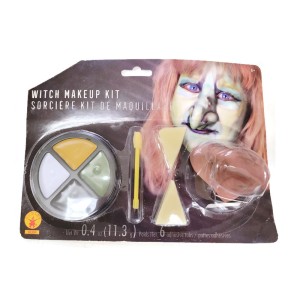 Rubie's Witch Makeup Kit With Nose Halloween Costume For Children Of 8+ Yrs